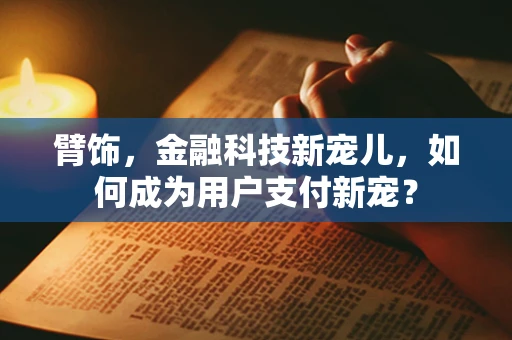 臂饰，金融科技新宠儿，如何成为用户支付新宠？