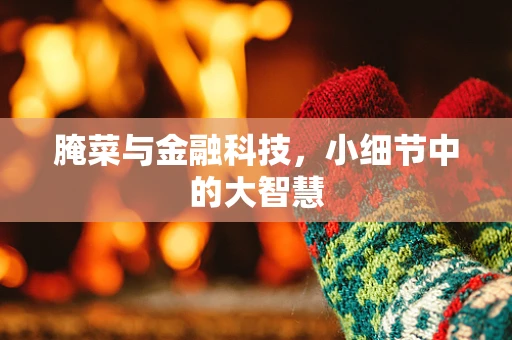 腌菜与金融科技，小细节中的大智慧