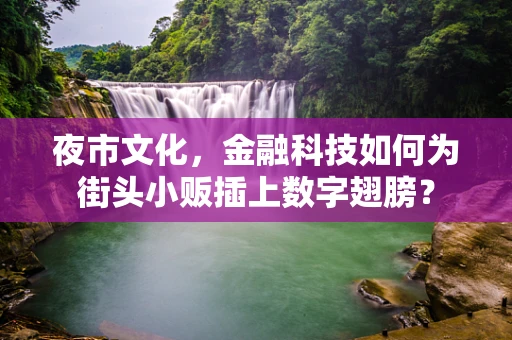 夜市文化，金融科技如何为街头小贩插上数字翅膀？