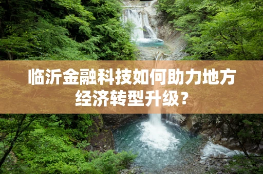 临沂金融科技如何助力地方经济转型升级？