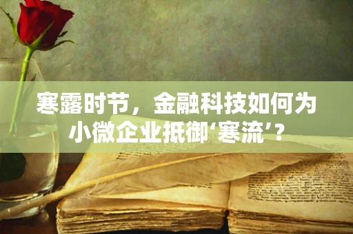 寒露时节，金融科技如何为小微企业抵御‘寒流’？