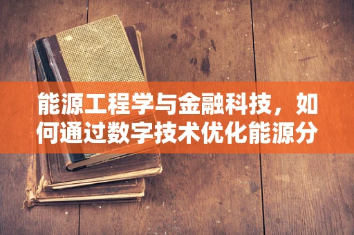 能源工程学与金融科技，如何通过数字技术优化能源分配？