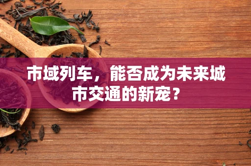 市域列车，能否成为未来城市交通的新宠？