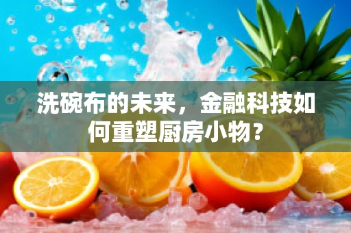 洗碗布的未来，金融科技如何重塑厨房小物？