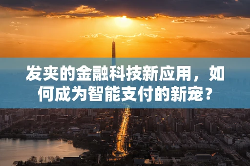 发夹的金融科技新应用，如何成为智能支付的新宠？
