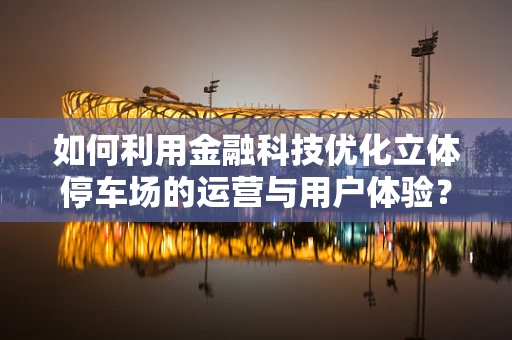 如何利用金融科技优化立体停车场的运营与用户体验？