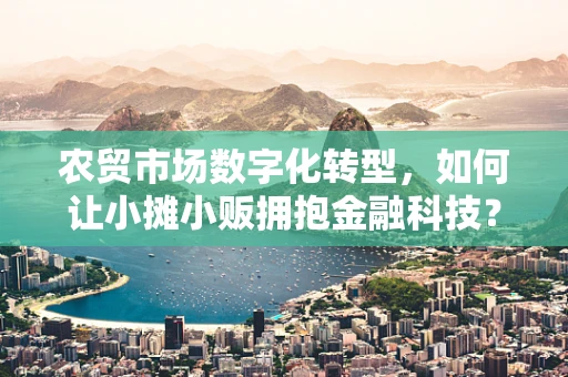 农贸市场数字化转型，如何让小摊小贩拥抱金融科技？