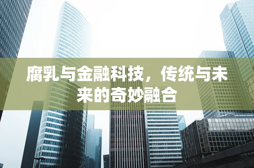 腐乳与金融科技，传统与未来的奇妙融合