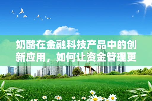奶酪在金融科技产品中的创新应用，如何让资金管理更‘丝滑’？
