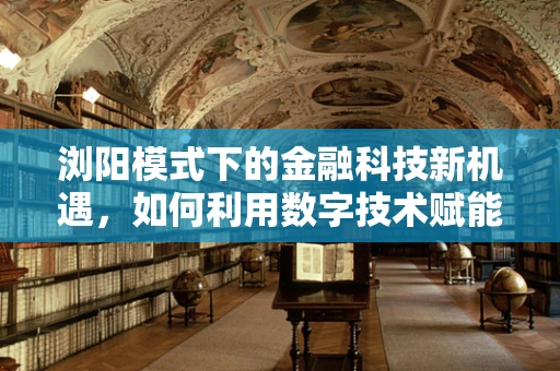 浏阳模式下的金融科技新机遇，如何利用数字技术赋能地方经济？