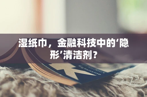 湿纸巾，金融科技中的‘隐形’清洁剂？