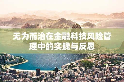 无为而治在金融科技风险管理中的实践与反思