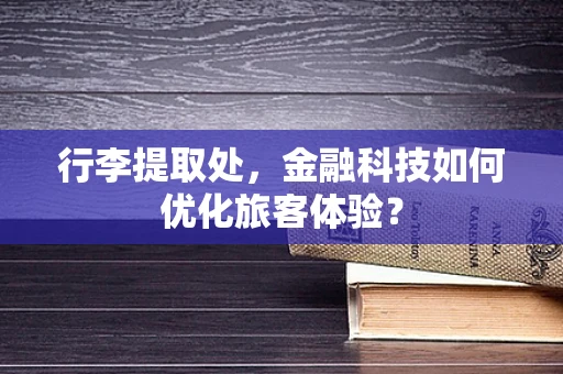 行李提取处，金融科技如何优化旅客体验？