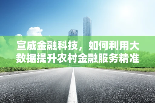 宣威金融科技，如何利用大数据提升农村金融服务精准度？