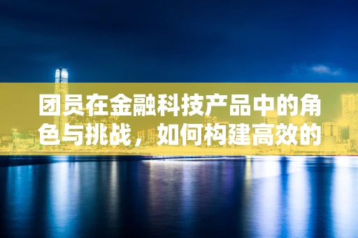 团员在金融科技产品中的角色与挑战，如何构建高效的用户社群？
