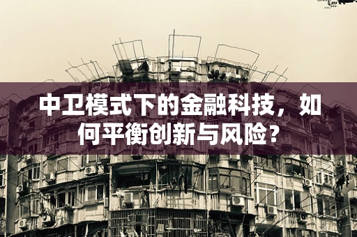 中卫模式下的金融科技，如何平衡创新与风险？