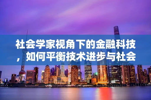 社会学家视角下的金融科技，如何平衡技术进步与社会伦理？