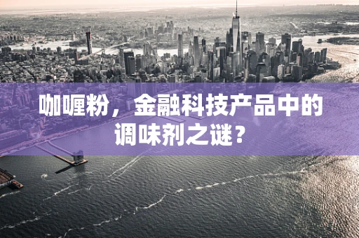 咖喱粉，金融科技产品中的调味剂之谜？