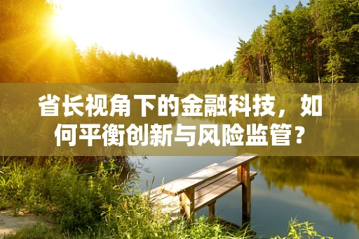 省长视角下的金融科技，如何平衡创新与风险监管？