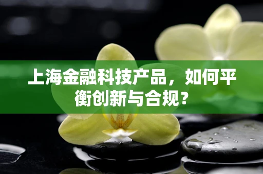 上海金融科技产品，如何平衡创新与合规？