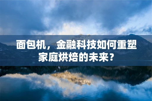 面包机，金融科技如何重塑家庭烘焙的未来？