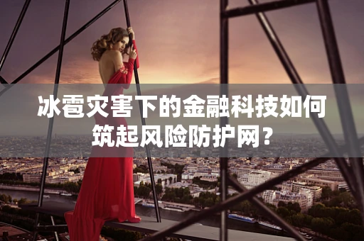 冰雹灾害下的金融科技如何筑起风险防护网？