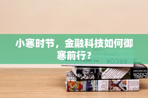 小寒时节，金融科技如何御寒前行？