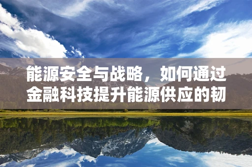 能源安全与战略，如何通过金融科技提升能源供应的韧性与效率？
