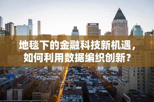 地毯下的金融科技新机遇，如何利用数据编织创新？