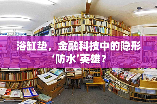 浴缸垫，金融科技中的隐形‘防水’英雄？