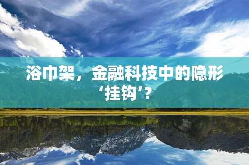 浴巾架，金融科技中的隐形‘挂钩’？