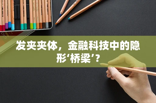 发夹夹体，金融科技中的隐形‘桥梁’？