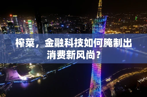 榨菜，金融科技如何腌制出消费新风尚？