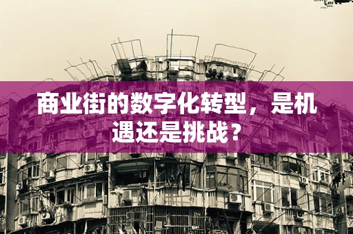 商业街的数字化转型，是机遇还是挑战？