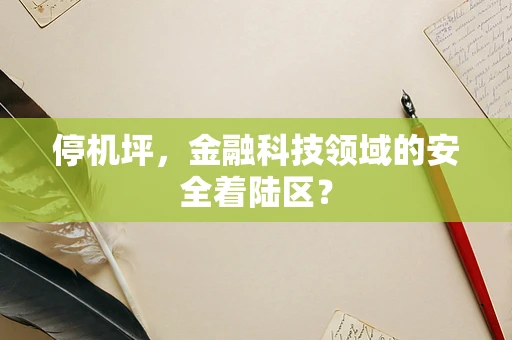 停机坪，金融科技领域的安全着陆区？