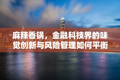麻辣香锅，金融科技界的味觉创新与风险管理如何平衡？