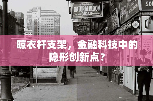 晾衣杆支架，金融科技中的隐形创新点？