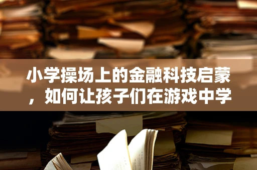 小学操场上的金融科技启蒙，如何让孩子们在游戏中学习理财？