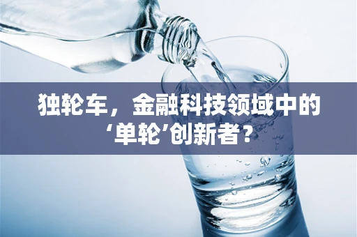 独轮车，金融科技领域中的‘单轮’创新者？