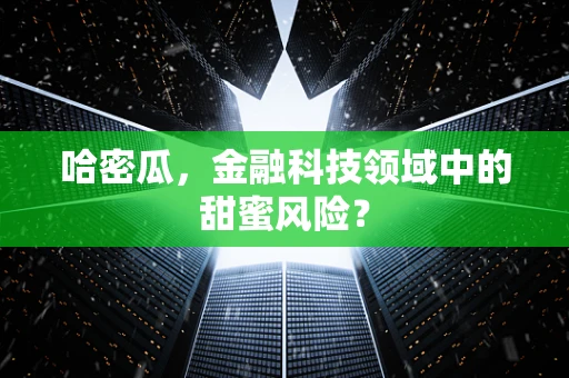 哈密瓜，金融科技领域中的甜蜜风险？
