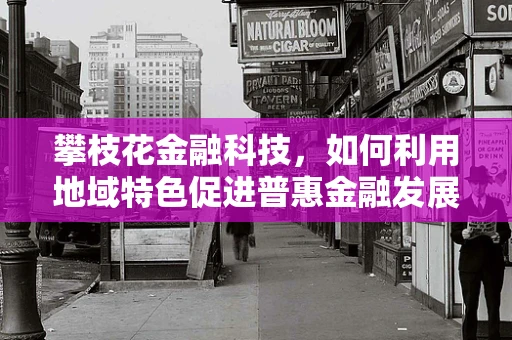 攀枝花金融科技，如何利用地域特色促进普惠金融发展？