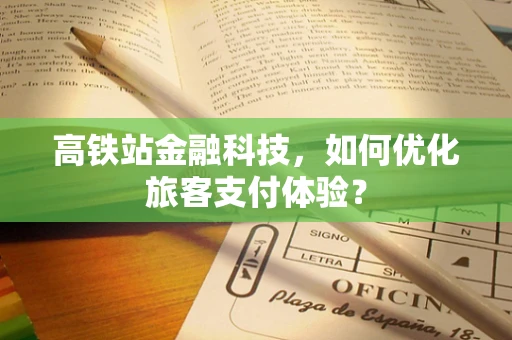 高铁站金融科技，如何优化旅客支付体验？