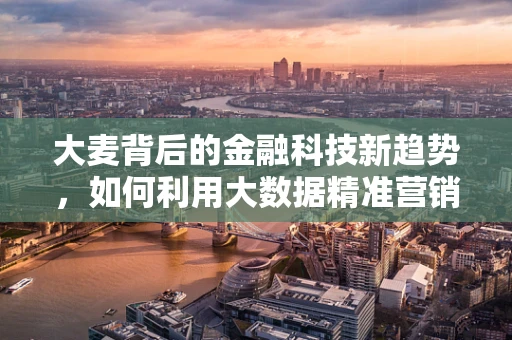 大麦背后的金融科技新趋势，如何利用大数据精准营销？