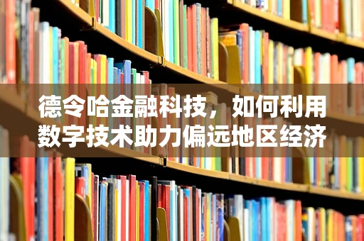 德令哈金融科技，如何利用数字技术助力偏远地区经济发展？
