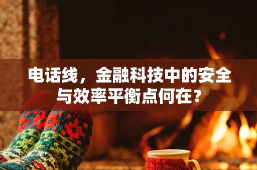 电话线，金融科技中的安全与效率平衡点何在？