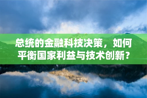 总统的金融科技决策，如何平衡国家利益与技术创新？