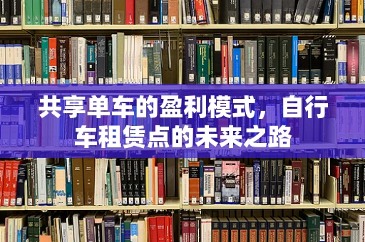 共享单车的盈利模式，自行车租赁点的未来之路