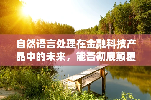 自然语言处理在金融科技产品中的未来，能否彻底颠覆传统风控模型？