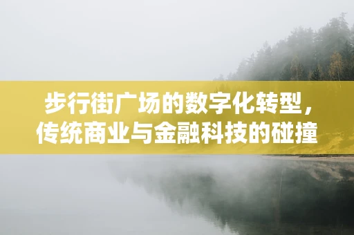 步行街广场的数字化转型，传统商业与金融科技的碰撞与融合
