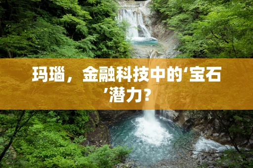 玛瑙，金融科技中的‘宝石’潜力？